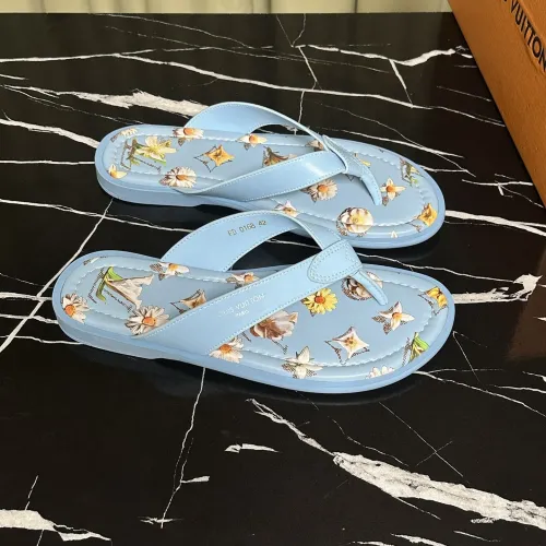 Replica Louis Vuitton Slippers For Men #1455984 $56.00 USD for Wholesale