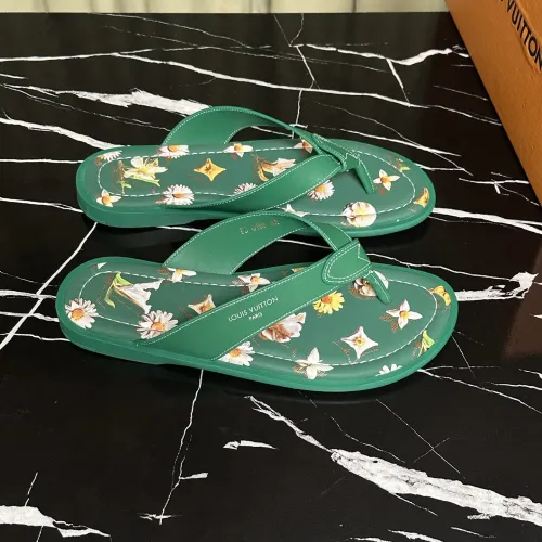 Replica Louis Vuitton Slippers For Men #1455985 $56.00 USD for Wholesale