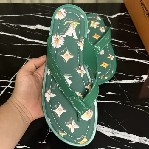 Replica Louis Vuitton Slippers For Men #1455985 $56.00 USD for Wholesale