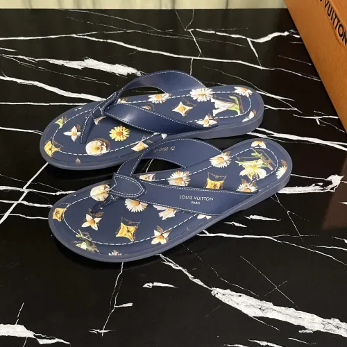 Wholesale Louis Vuitton Slippers For Men #1455986 $56.00 USD, Wholesale Quality Replica Louis Vuitton Slippers