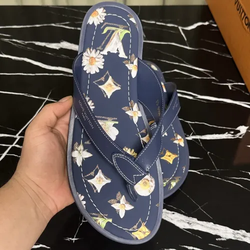 Replica Louis Vuitton Slippers For Men #1455986 $56.00 USD for Wholesale
