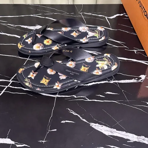 Wholesale Louis Vuitton Slippers For Men #1455987 $56.00 USD, Wholesale Quality Replica Louis Vuitton Slippers