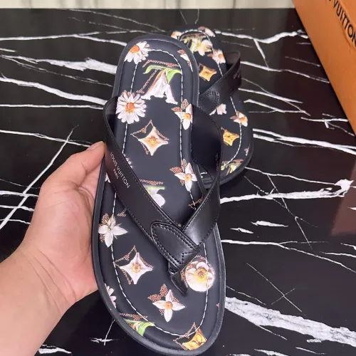 Replica Louis Vuitton Slippers For Men #1455987 $56.00 USD for Wholesale
