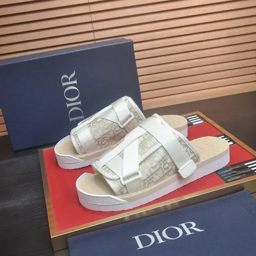 Wholesale Christian Dior Slippers For Men #1455988 $64.00 USD, Wholesale Quality Replica Christian Dior Slippers