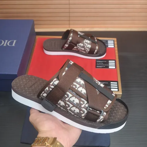 Replica Christian Dior Slippers For Men #1455989 $64.00 USD for Wholesale
