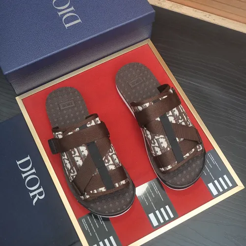 Replica Christian Dior Slippers For Men #1455989 $64.00 USD for Wholesale