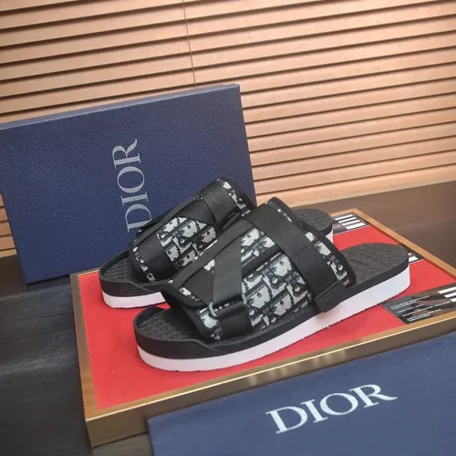 Wholesale Christian Dior Slippers For Men #1455990 $64.00 USD, Wholesale Quality Replica Christian Dior Slippers