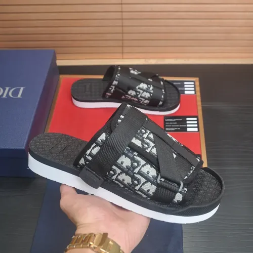 Replica Christian Dior Slippers For Men #1455990 $64.00 USD for Wholesale