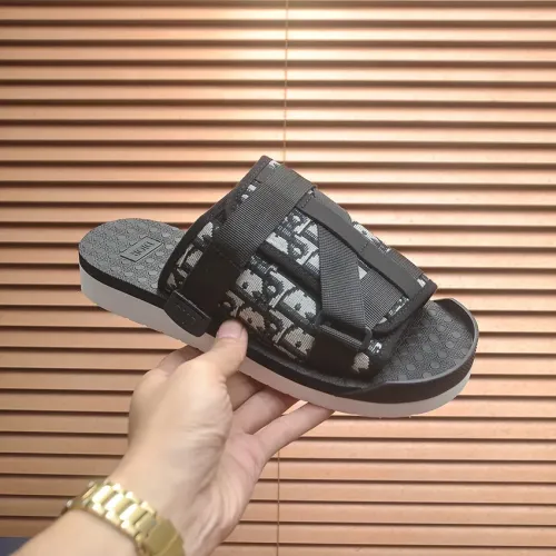Replica Christian Dior Slippers For Men #1455990 $64.00 USD for Wholesale