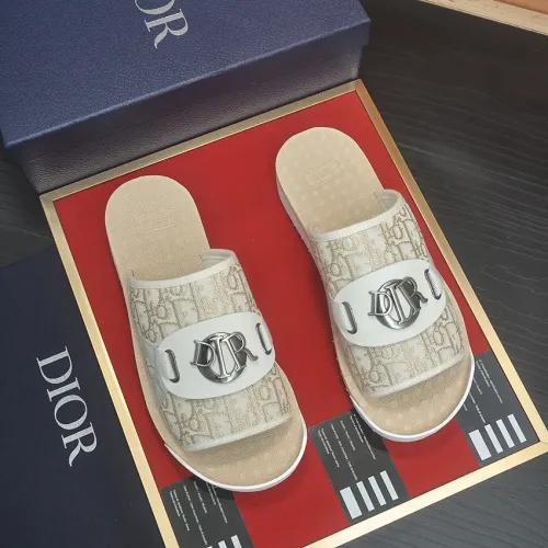 Replica Christian Dior Slippers For Men #1455991 $68.00 USD for Wholesale