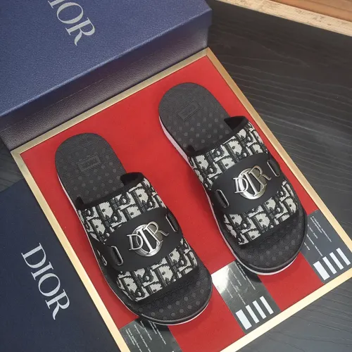 Replica Christian Dior Slippers For Men #1455992 $68.00 USD for Wholesale