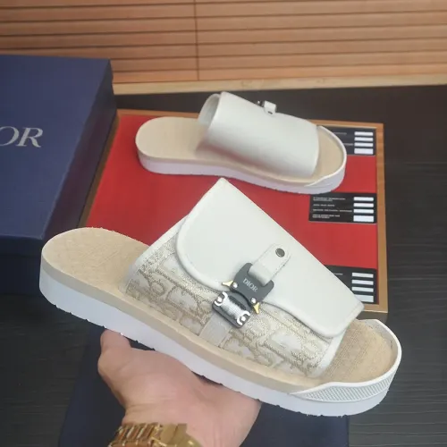 Replica Christian Dior Slippers For Men #1455993 $68.00 USD for Wholesale