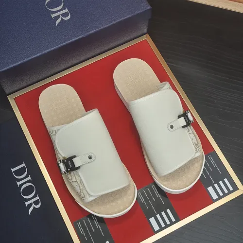 Replica Christian Dior Slippers For Men #1455993 $68.00 USD for Wholesale