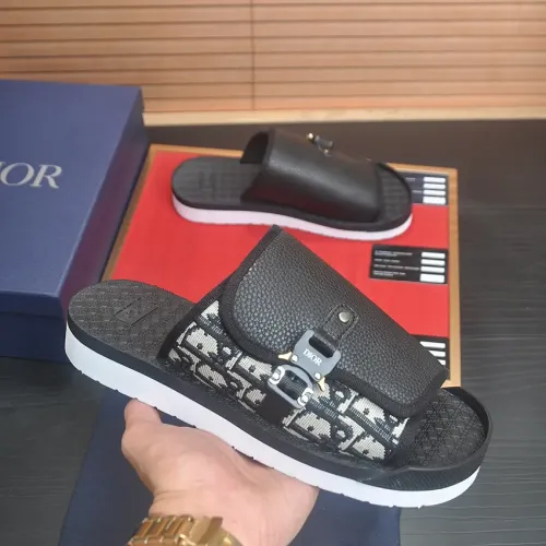 Replica Christian Dior Slippers For Men #1455994 $68.00 USD for Wholesale