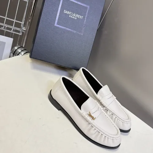 Wholesale Yves Saint Laurent YSL Leather Shoes For Men #1456116 $125.00 USD, Wholesale Quality Replica Yves Saint Laurent YSL Leather Shoes