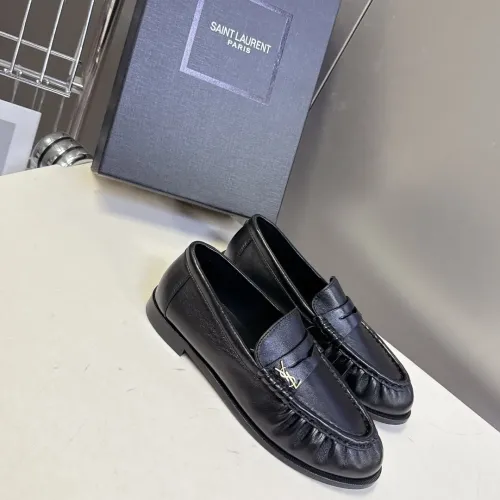 Wholesale Yves Saint Laurent YSL Leather Shoes For Men #1456118 $125.00 USD, Wholesale Quality Replica Yves Saint Laurent YSL Leather Shoes