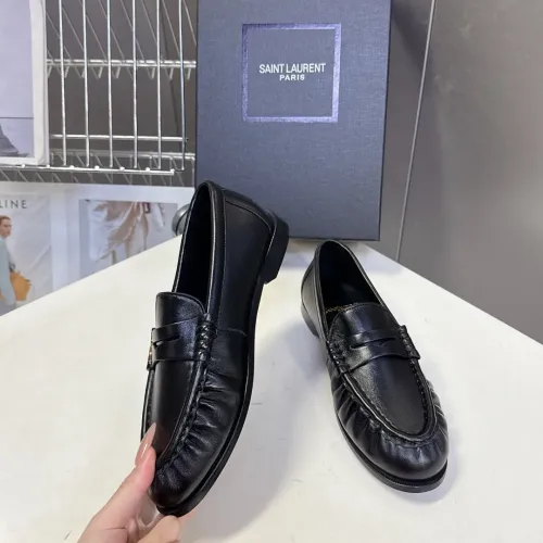 Replica Yves Saint Laurent YSL Leather Shoes For Men #1456118 $125.00 USD for Wholesale