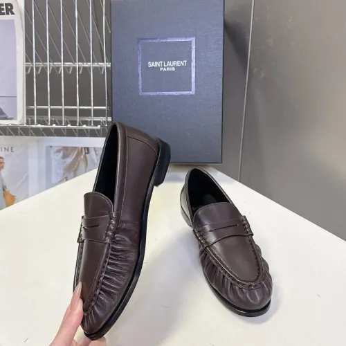Replica Yves Saint Laurent YSL Leather Shoes For Men #1456120 $125.00 USD for Wholesale