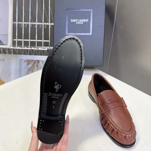 Replica Yves Saint Laurent YSL Leather Shoes For Men #1456124 $125.00 USD for Wholesale