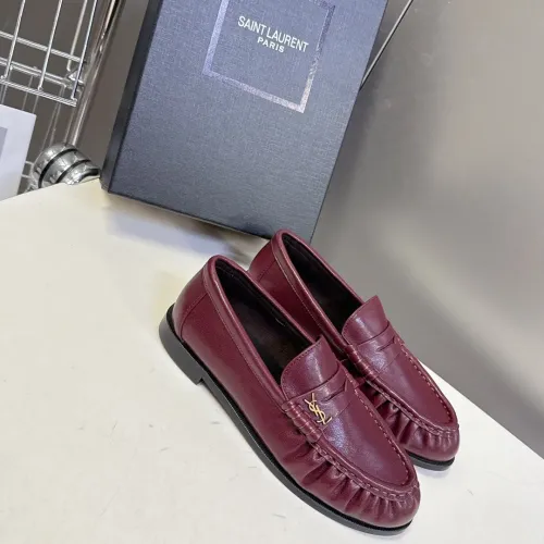 Wholesale Yves Saint Laurent YSL Leather Shoes For Men #1456126 $125.00 USD, Wholesale Quality Replica Yves Saint Laurent YSL Leather Shoes