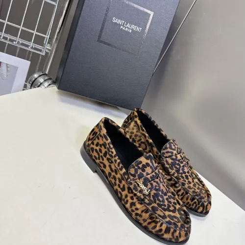 Wholesale Yves Saint Laurent YSL Leather Shoes For Men #1456128 $125.00 USD, Wholesale Quality Replica Yves Saint Laurent YSL Leather Shoes