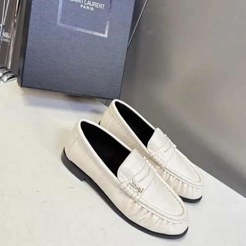 Wholesale Yves Saint Laurent YSL Leather Shoes For Men #1456130 $125.00 USD, Wholesale Quality Replica Yves Saint Laurent YSL Leather Shoes