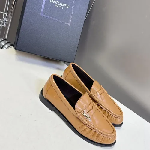 Wholesale Yves Saint Laurent YSL Leather Shoes For Women #1456131 $118.00 USD, Wholesale Quality Replica Yves Saint Laurent YSL Leather Shoes