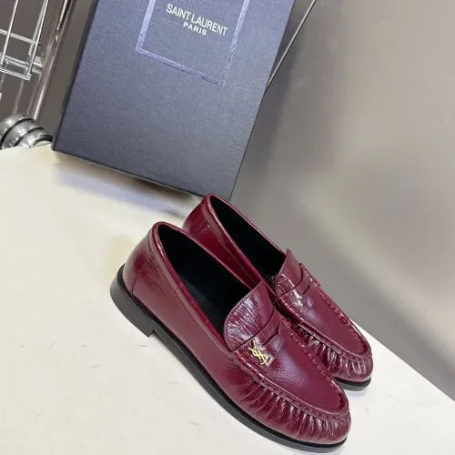 Wholesale Yves Saint Laurent YSL Leather Shoes For Women #1456133 $118.00 USD, Wholesale Quality Replica Yves Saint Laurent YSL Leather Shoes