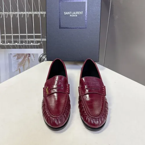 Replica Yves Saint Laurent YSL Leather Shoes For Women #1456133 $118.00 USD for Wholesale