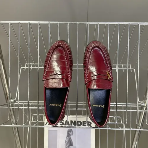 Replica Yves Saint Laurent YSL Leather Shoes For Women #1456133 $118.00 USD for Wholesale