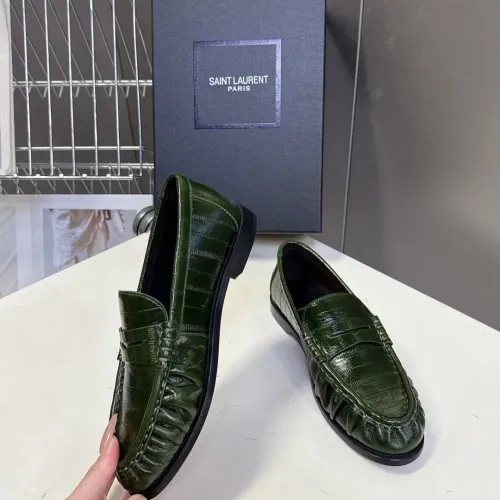 Replica Yves Saint Laurent YSL Leather Shoes For Men #1456136 $125.00 USD for Wholesale