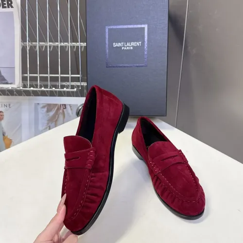 Replica Yves Saint Laurent YSL Leather Shoes For Women #1456145 $118.00 USD for Wholesale