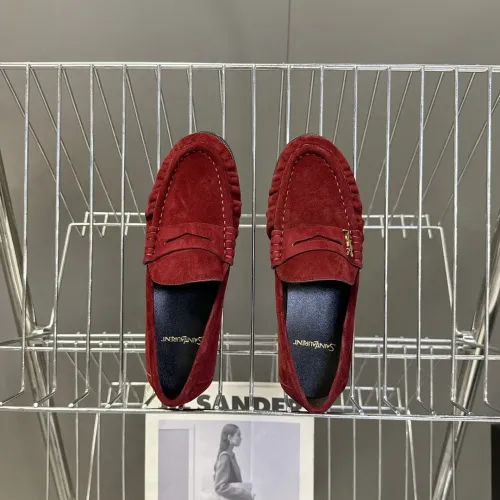 Replica Yves Saint Laurent YSL Leather Shoes For Women #1456145 $118.00 USD for Wholesale