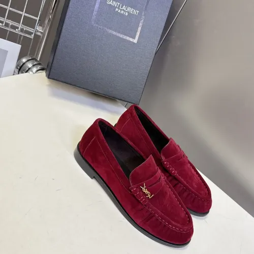 Wholesale Yves Saint Laurent YSL Leather Shoes For Men #1456146 $125.00 USD, Wholesale Quality Replica Yves Saint Laurent YSL Leather Shoes