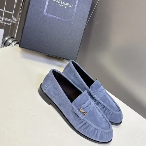 Wholesale Yves Saint Laurent YSL Leather Shoes For Women #1456147 $118.00 USD, Wholesale Quality Replica Yves Saint Laurent YSL Leather Shoes