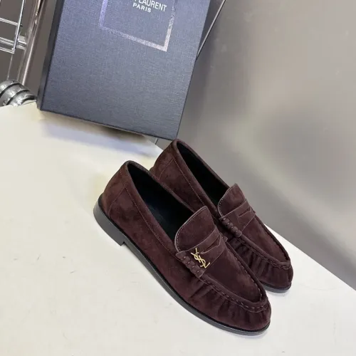Wholesale Yves Saint Laurent YSL Leather Shoes For Women #1456149 $118.00 USD, Wholesale Quality Replica Yves Saint Laurent YSL Leather Shoes