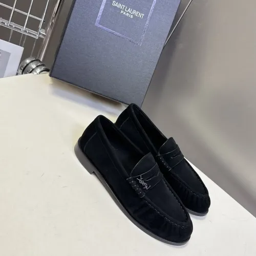 Wholesale Yves Saint Laurent YSL Leather Shoes For Men #1456152 $125.00 USD, Wholesale Quality Replica Yves Saint Laurent YSL Leather Shoes