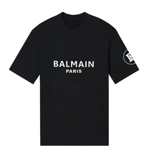 Wholesale Balmain T-Shirts Short Sleeved For Men #1456251 $24.00 USD, Wholesale Quality Replica Balmain T-Shirts