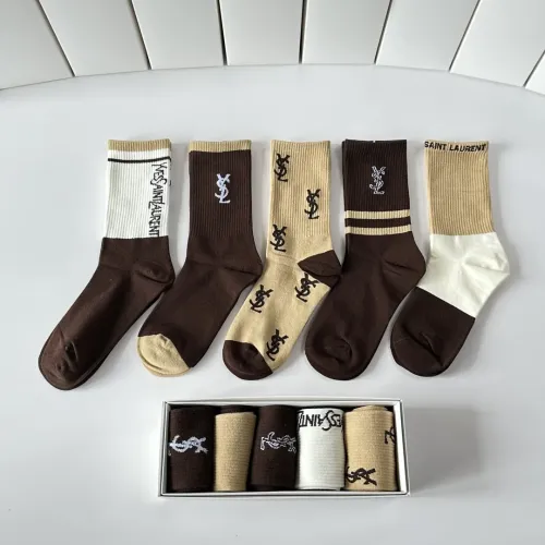 Wholesale Yves Saint Laurent YSL Socks #1456807 $29.00 USD, Wholesale Quality Replica Yves Saint Laurent YSL Socks