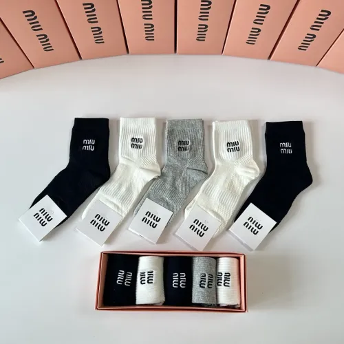 Wholesale MIU MIU Socks #1456816 $29.00 USD, Wholesale Quality Replica MIU MIU Socks