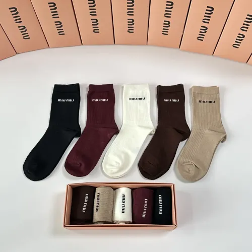Wholesale MIU MIU Socks #1456825 $29.00 USD, Wholesale Quality Replica MIU MIU Socks