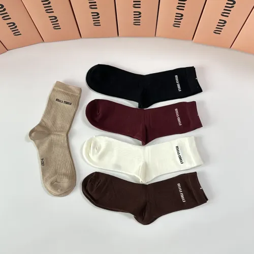 Replica MIU MIU Socks #1456825 $29.00 USD for Wholesale