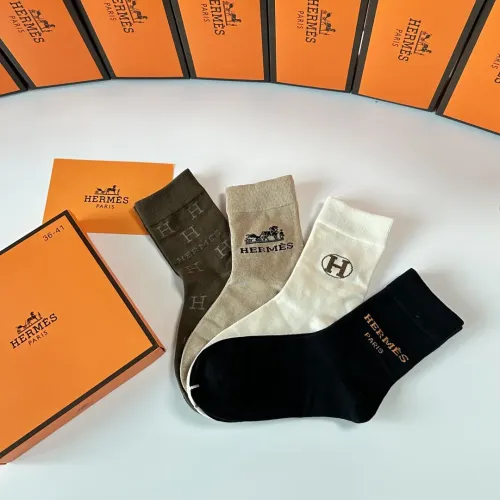 Replica Hermes Socks #1456836 $29.00 USD for Wholesale