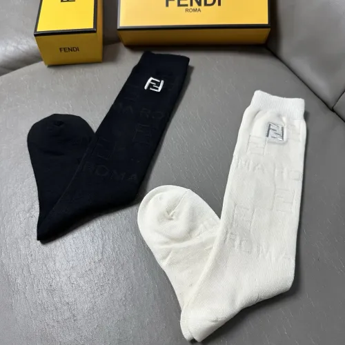 Replica Fendi Socks For Women #1457027 $29.00 USD for Wholesale