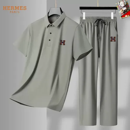 Wholesale Hermes Tracksuits Short Sleeved For Men #1457208 $72.00 USD, Wholesale Quality Replica Hermes Tracksuits