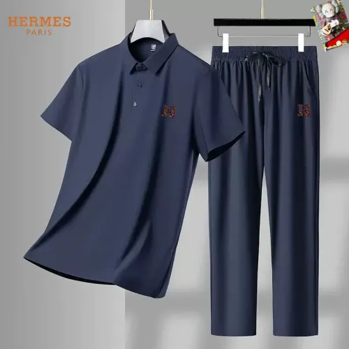 Wholesale Hermes Tracksuits Short Sleeved For Men #1457210 $72.00 USD, Wholesale Quality Replica Hermes Tracksuits