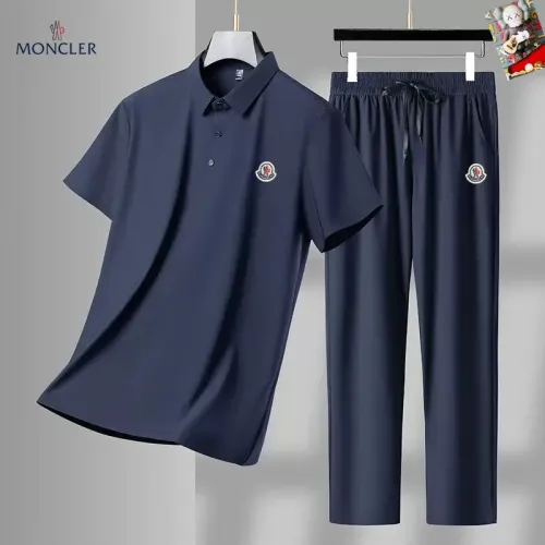 Wholesale Moncler Tracksuits Short Sleeved For Men #1457218 $72.00 USD, Wholesale Quality Replica Moncler Tracksuits