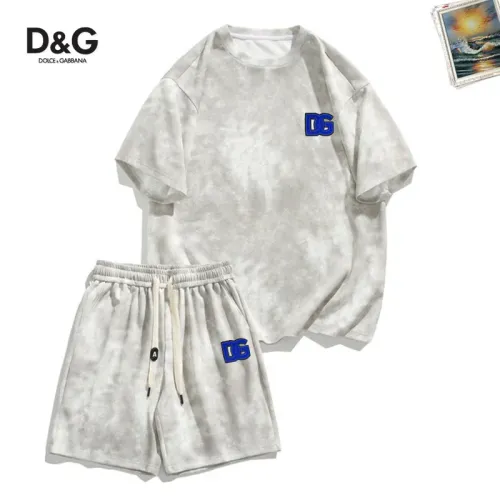 Wholesale Dolce &amp; Gabbana D&amp;G Tracksuits Short Sleeved For Men #1457315 $52.00 USD, Wholesale Quality Replica Dolce &amp; Gabbana D&amp;G Tracksuits
