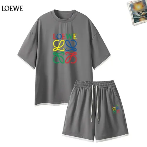 Wholesale LOEWE Tracksuits Short Sleeved For Men #1457320 $52.00 USD, Wholesale Quality Replica LOEWE Tracksuits