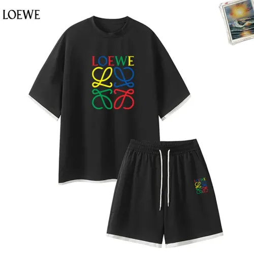 Wholesale LOEWE Tracksuits Short Sleeved For Men #1457321 $52.00 USD, Wholesale Quality Replica LOEWE Tracksuits